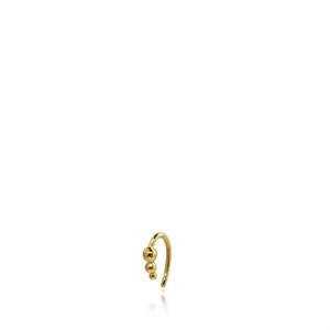 Vergoldete Perlenohrringe silber von Siste | z1093gs